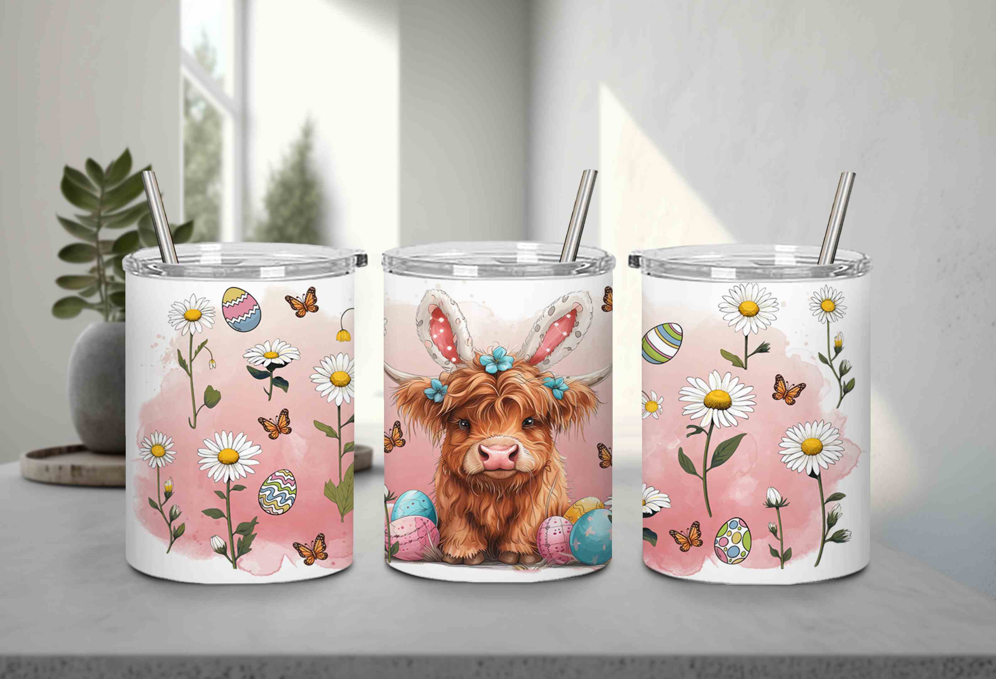 Highland Cow Easter-10404